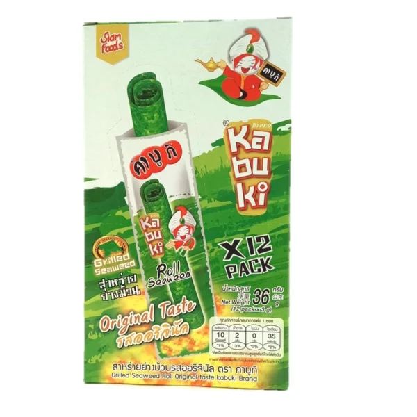 Kabuki Roll Grilled Seaweed 3g x 12packs