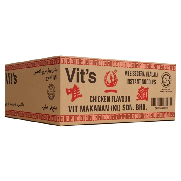 Vit's Instant Noodles Chicken Flavour 80g x 6 Packs Per Carton