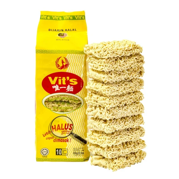 Vit's Instant Noodles Economy Slim 650g x 6 Packs Per Carton