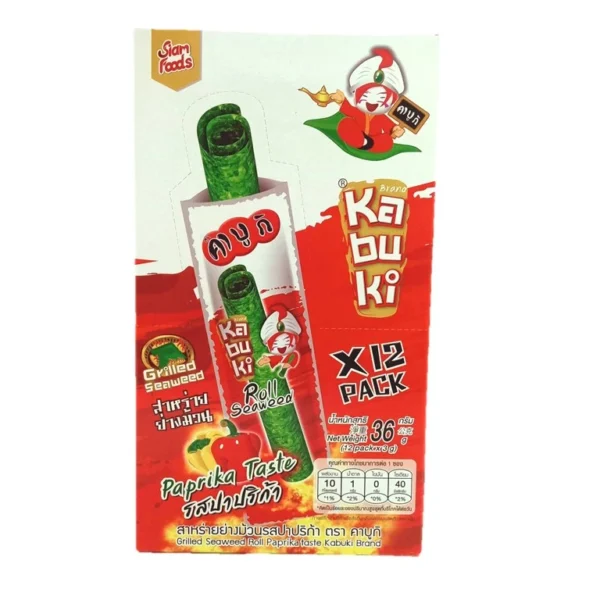 Kabuki Roll Grilled Seaweed 3g x 12packs